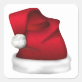 Weihnachtsmannmütze Umschlag Aufkleber (Vorderseite)