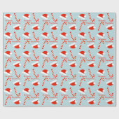 Weihnachtsmannmütze und Candy Geschenkpapier (Flach)
