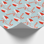 Weihnachtsmannmütze und Candy Geschenkpapier (Ecke)