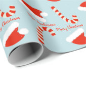 Weihnachtsmannmütze und Candy Geschenkpapier (Rolleneckpunkt)