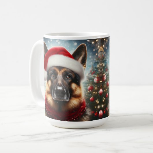 Weihnachtsmannmütze und Scarf Kaffeetasse (Vorderseite Links)