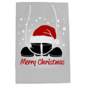 Weihnachtsmannmütze und Stiefel Mittlere Geschenktüte (Vorderseite)