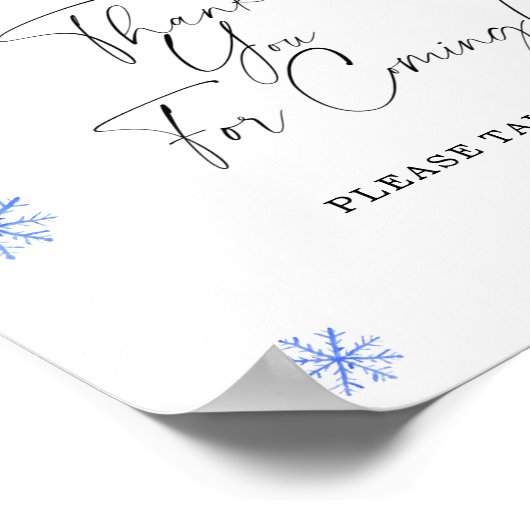 Weihnachtsmannmütze - Vielen Dank für Ihre Anwesen Poster (Ecke)