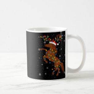 Weihnachtsmannmütze von Pferden Ugly Christmas Tre Kaffeetasse