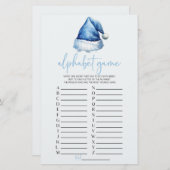 Weihnachtsmannmütze Weihnachten Alphabet Kinderdus Briefpapier (Vorne/Hinten)