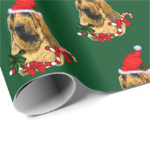 Weihnachtsmannmütze Weihnachten Geschenkpapier (Rolleneckpunkt)