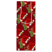 Weihnachtsmannmütze Weihnachten Weihnachten Geschenktüte Für Weinflaschen (Vorderseite)