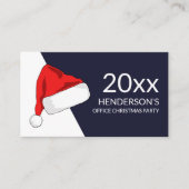 Weihnachtsmannmütze, Weihnachts-Party Begleitkarte (Vorderseite)