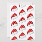 Weihnachtsmannmütze Weihnachts-Party Einladung (Rückseite)