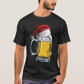 Weihnachtsmannmütze Weihnachtsbär T-Shirt (Vorderseite)
