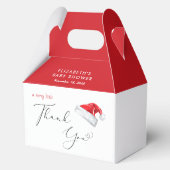 Weihnachtsmannmütze Weihnachtsdusche Danke Geschenkschachtel (Vorderseite)