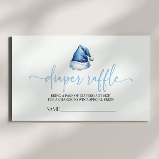 Weihnachtsmannmütze Weihnachtsdusche Windeln Winde Begleitkarte