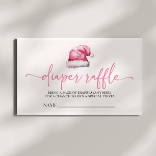 Weihnachtsmannmütze Weihnachtsdusche Windeln Winde Begleitkarte