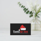 Weihnachtsmannmütze, Weihnachtsmann Visitenkarte (Stehend Vorderseite)