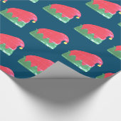 Weihnachtsmannmütze Weihnachtswrap Geschenkpapier (Ecke)