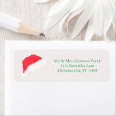 Weihnachtsmannmütze White Christmas Return Address (Insitu)