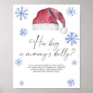 Weihnachtsmannmütze - Wie groß ist das Bauchspiel  Poster