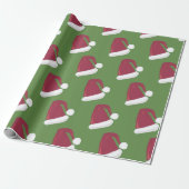 Weihnachtsmannmütze Wrapping Paper Geschenkpapier (Ungerollt)