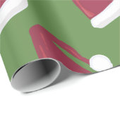 Weihnachtsmannmütze Wrapping Paper Geschenkpapier (Rolleneckpunkt)