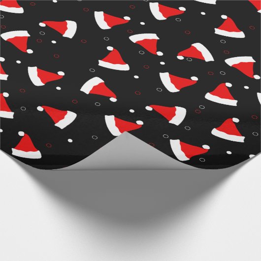 Weihnachtsmannmütze Wrapping Paper Geschenkpapier (Ecke)