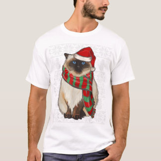 Weihnachtsmannmütze Xmas Himalaya Cat Ugly Chris T-Shirt