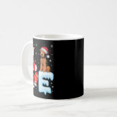 Weihnachtsmannmütze Xmas Strumpf Holiday Airedale  Kaffeetasse (Vorderseite Links)