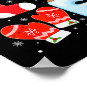 Weihnachtsmannmütze Xmas Strumpf Holiday Airedale  Poster (Ecke)