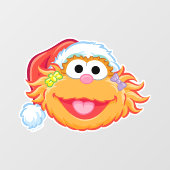 Weihnachtsmannmütze Zoe Fensteraufkleber (Blatt)