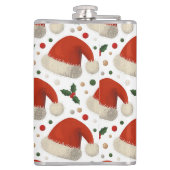 Weihnachtsmannmützen Flachmann (Rückseite)