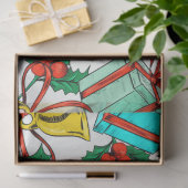Weihnachtsmannmützen, Geschenke und Glocken Seidenpapier (Geschenk)
