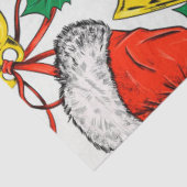 Weihnachtsmannmützen, Geschenke und Glocken Seidenpapier (Ausschnitt)