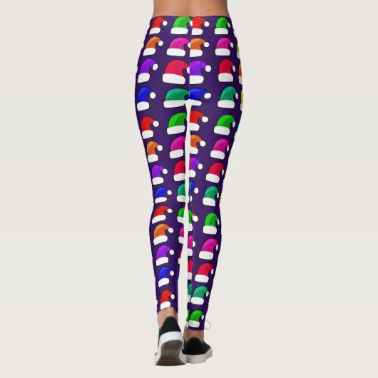 Weihnachtsmannmützen Leggings (Rückseite)