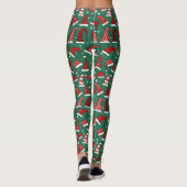 Weihnachtsmannmützen Leggings (Rückseite)