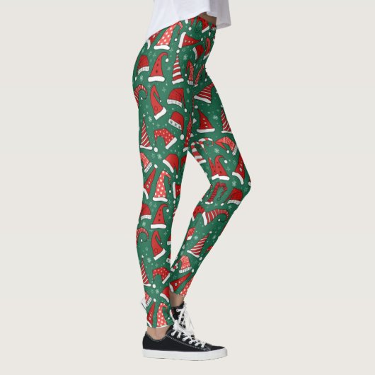 Weihnachtsmannmützen Leggings (Rechts)