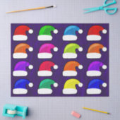 Weihnachtsmannmützen Seidenpapier (Basteln)