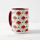 Weihnachtsmannmützen Tasse (Vorderseite Links)