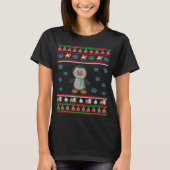 Weihnachtsmannpenguin-Weihnachtshässlicher T-Shirt (Vorderseite)