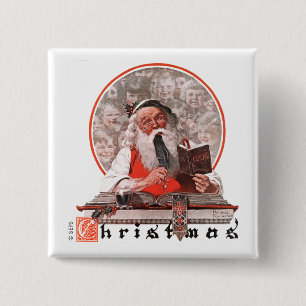 Weihnachtsmanns Ausgaben Button