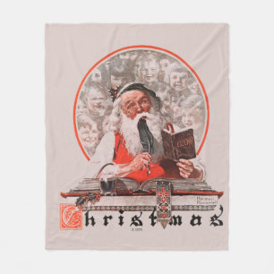 Weihnachtsmanns Ausgaben Fleecedecke
