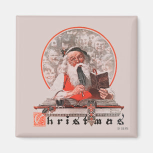 Weihnachtsmanns Ausgaben Magnet