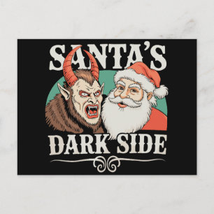 Weihnachtsmanns dunkle Seite Krampus Krampusnacht  Feiertagspostkarte