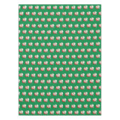 Weihnachtsmanns glückliches Gesicht Tischdecke (Vorderseite)