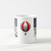 Weihnachtsmanns Heißluftballon Kaffeetasse (Mittel)