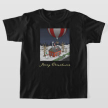 Weihnachtsmanns Heißluftballon