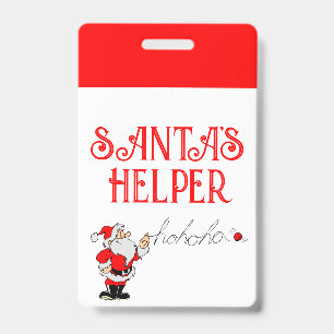 Weihnachtsmanns Helfer Ausweis