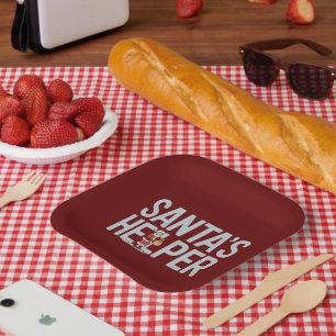 Weihnachtsmanns Helfer Weihnachten Pappteller