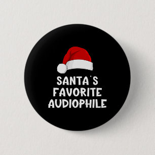 Weihnachtsmanns Lieblings-Audiophile Lustig Hi-fi Button