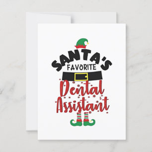 Weihnachtsmanns Lieblings-Dentalassistent Weihnach Postkarte