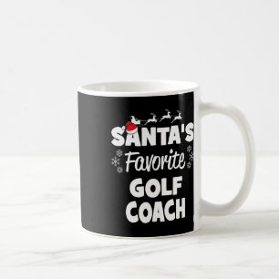 Weihnachtsmanns Lieblings-Golflehrer Lustiges Weih Kaffeetasse