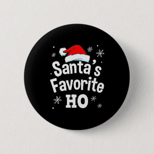 Weihnachtsmanns Lieblings-Ho-Shirt, Erwachsener Un Button